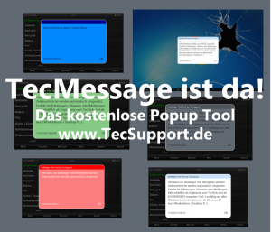 TecMessage Popup Tool für Windows PC in verbindung mit Gira Homeserver